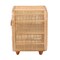 Bali & Pari Keita Bohemian Natural Rattan and Mahogany Wood Nightstand 244-13671-ZORO - alternate 9